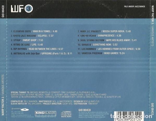 CDs de m&uacute;sica: Various - Warp Factor 3 (The Final Frontier) (CD, Comp) Label:King Kladze Cat#: GIO 004CD - Foto 2