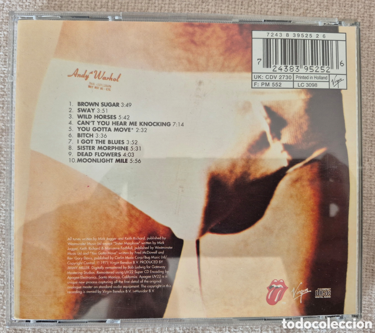 CDs de m&uacute;sica: CD THE ROLLING STONES STICKY FINGERS - Foto 2