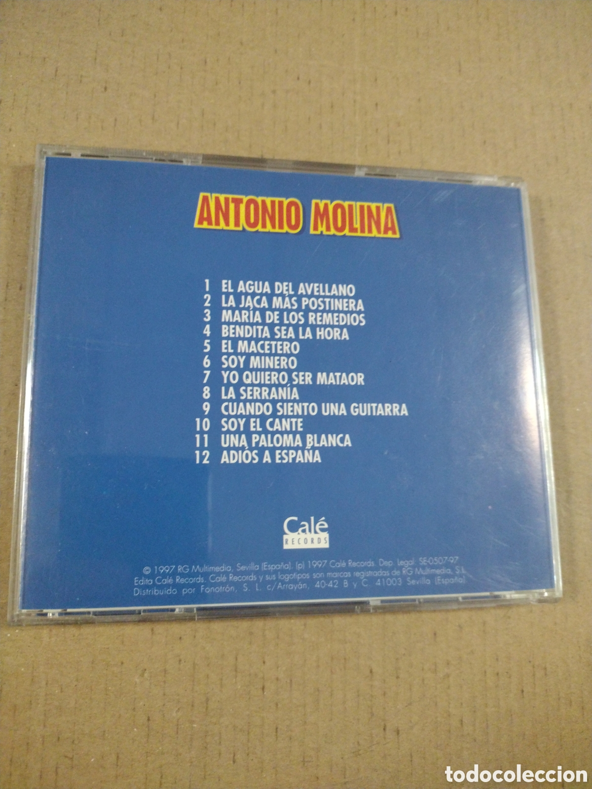 CDs de m&uacute;sica: Antonio Molina. El Agua del Avellano, El Macetero... CD. - Foto 2