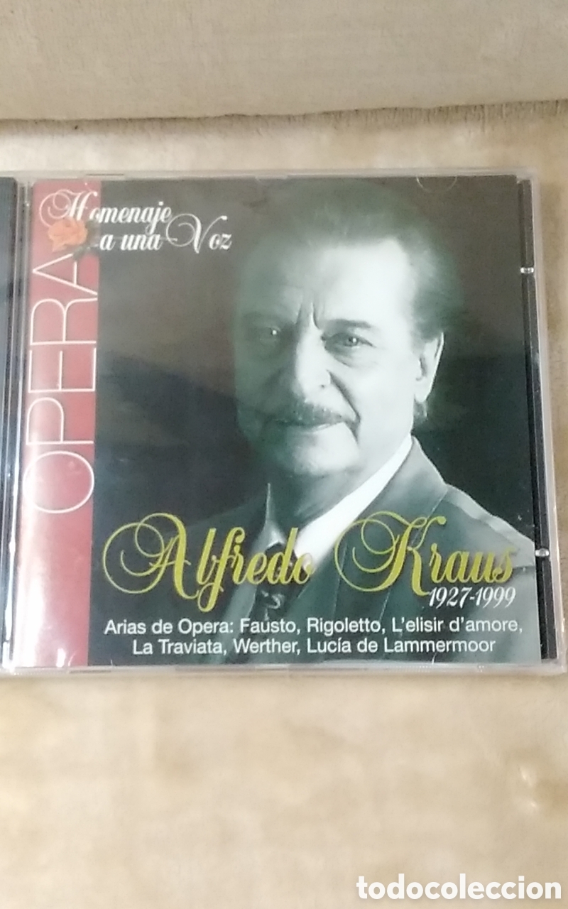 CDs de m&uacute;sica: CD Homenaje a una voz. ALFREDO KRAUS. OPERA - Foto 1