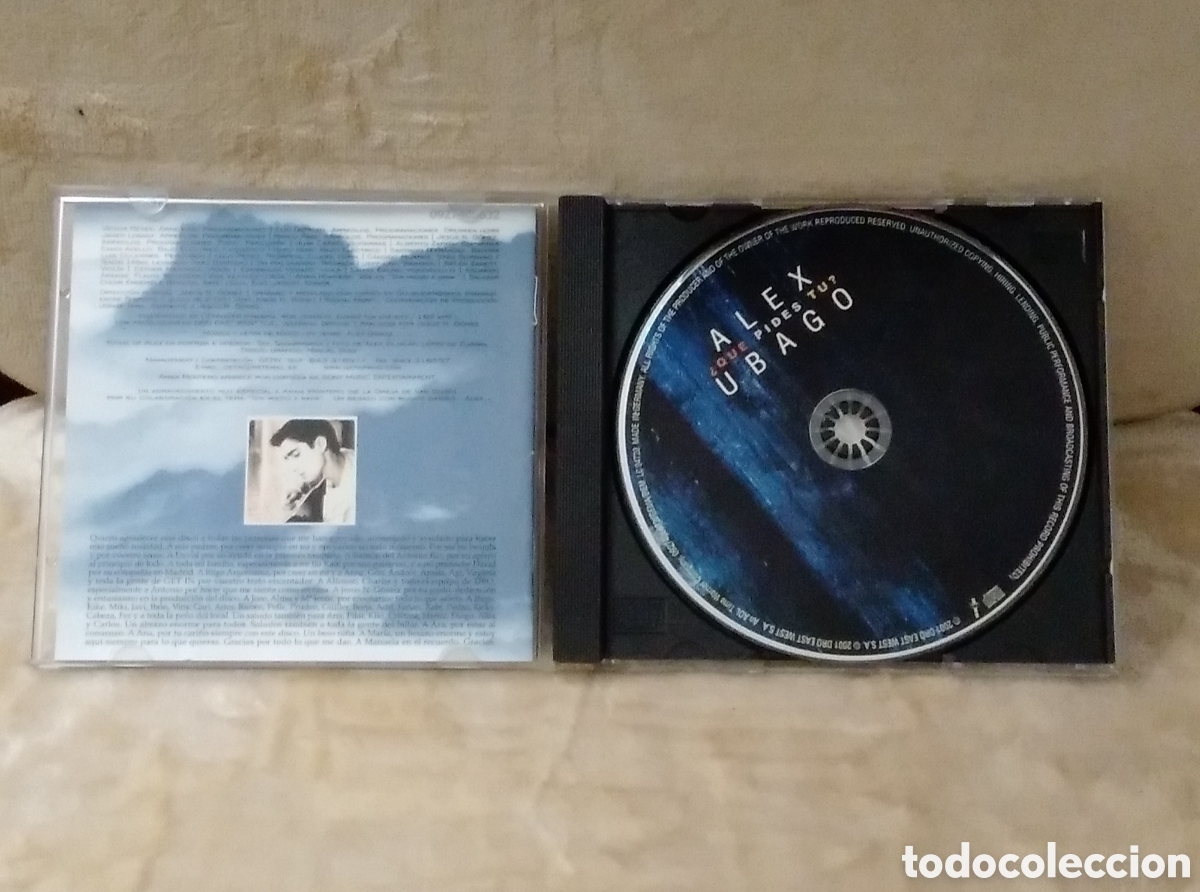 CDs de m&uacute;sica: CD ALEX UBAGO. QUE PIDES TU? - Foto 3