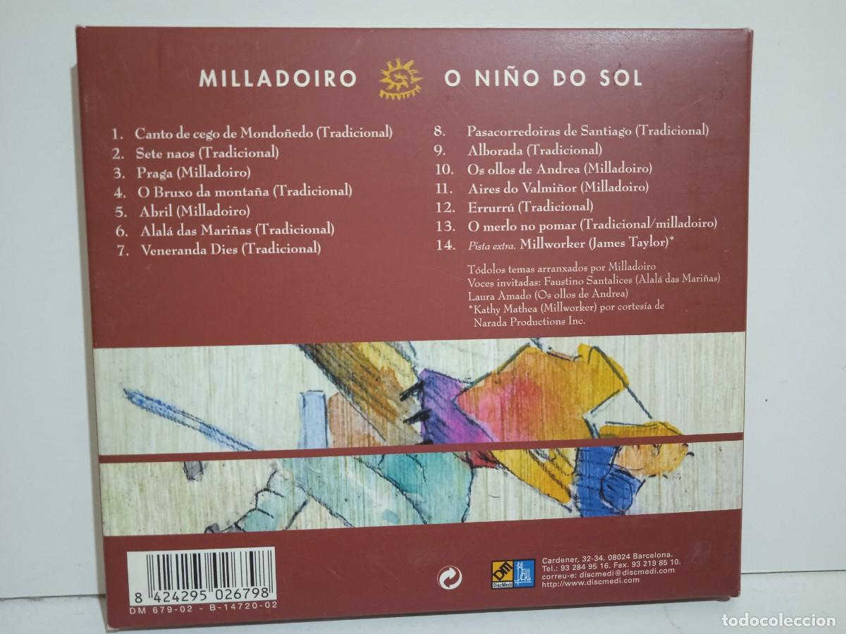 CDs de m&uacute;sica: Milladoiro - O Ni&ntilde;o Do Sol - CD - Digipak - 2002 - Foto 2