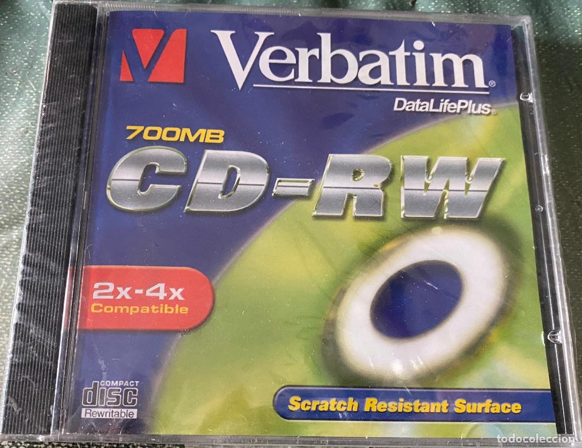 CDs de m&uacute;sica: Verbatim CD-RW. Disco de audio regrabable. 700 Mb. 80 minutos. Velocidad 4X. Nuevo precintado.