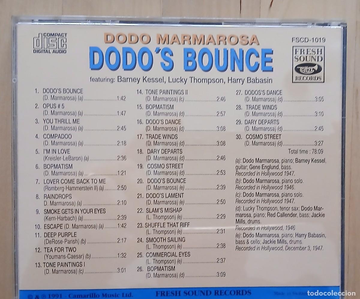 CDs de m&uacute;sica: Dodos Bounce (Dodo Marmarosa) - Foto 2