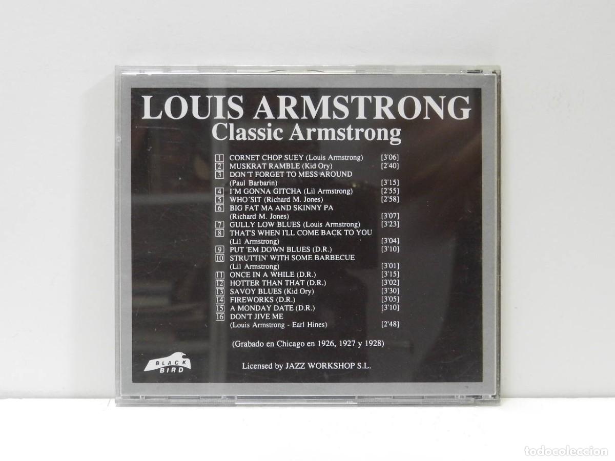 CDs de m&uacute;sica: DISCO CD. Louis Armstrong &ndash; Classic Armstrong. COMPACT DISC. - Foto 2