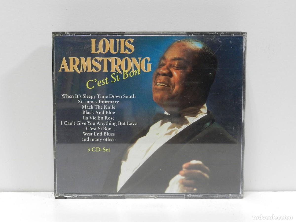CDs de m&uacute;sica: DISCO 3 X CD. Louis Armstrong &ndash; Cest Si Bon. COMPACT DISC. - Foto 1