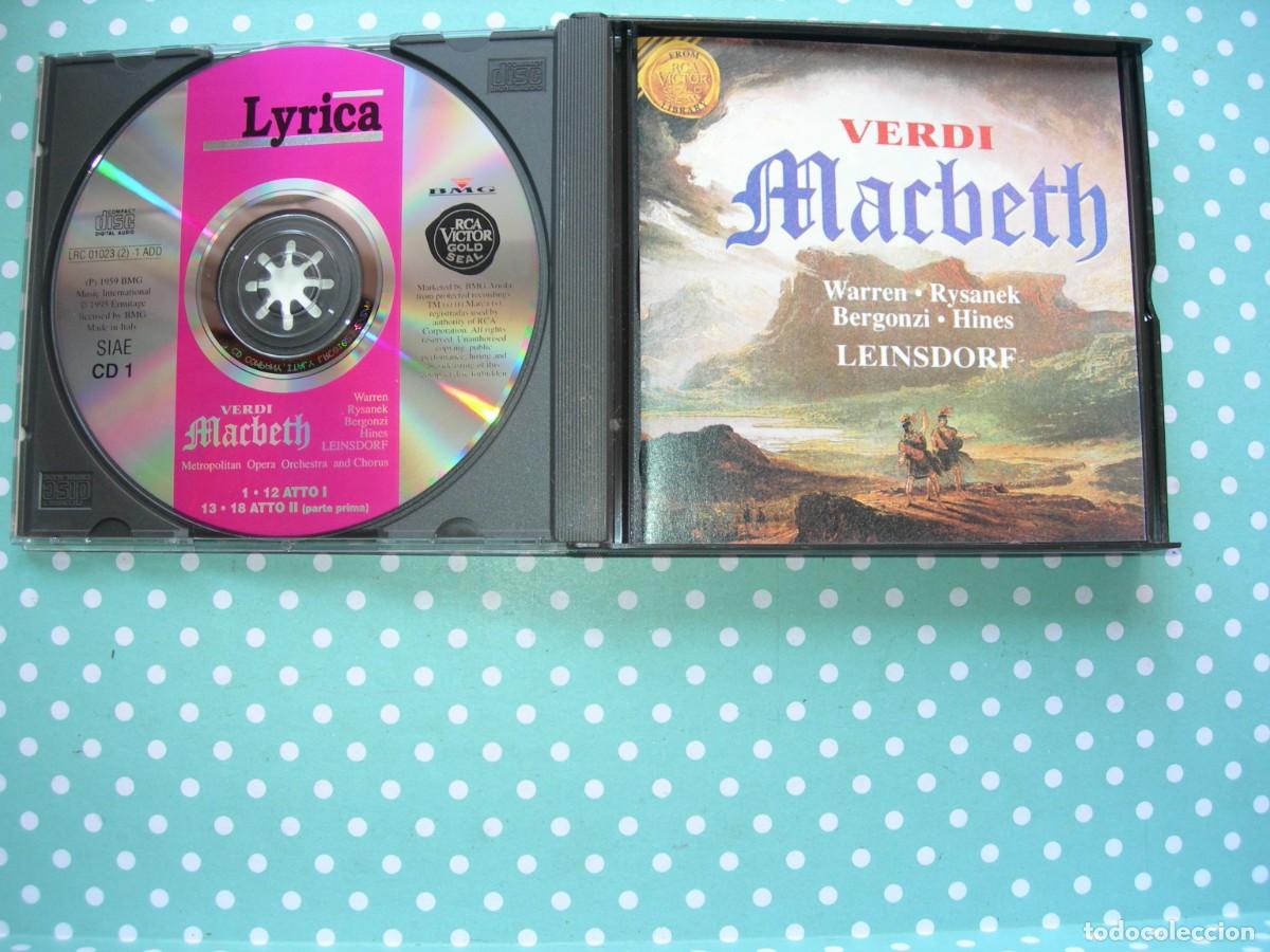 CDs de m&uacute;sica: MACBETH / ERICH LEINSDORF / &Oacute;PERA / 2 CDS / COLECCI&Oacute;N PARTICULAR - Foto 2