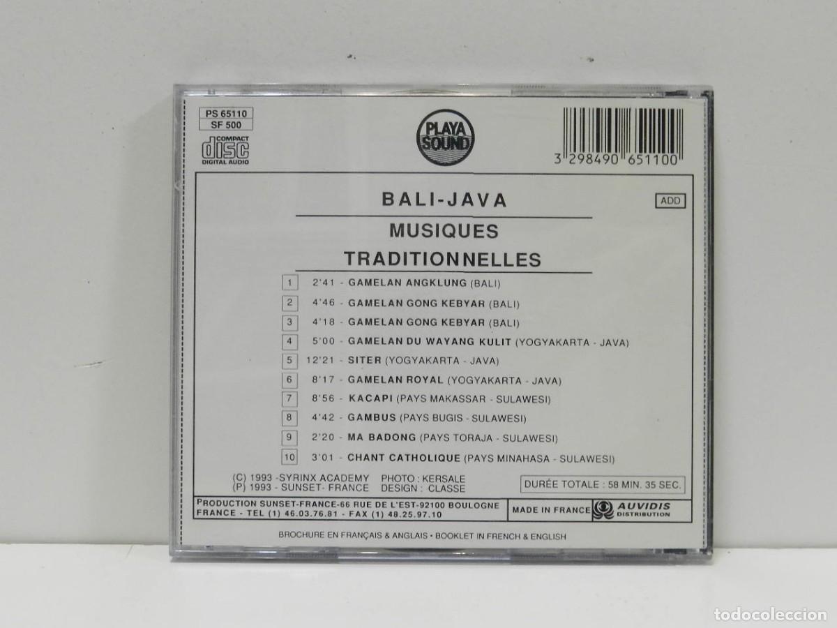 CDs de m&uacute;sica: DISCO CD. Musiques Traditionnelles - Bali, Java. COMPACT DISC. - Foto 2