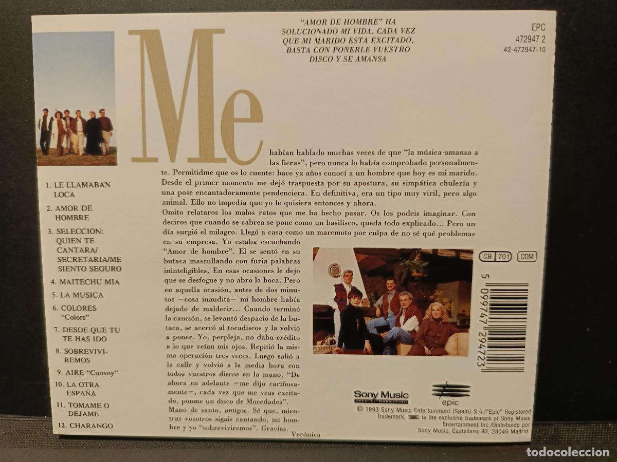 CDs de m&uacute;sica: Mocedades &ndash; Queridos Mocedades - Colecci&oacute;n Querido - CD, Compilation PEPETO - Foto 2
