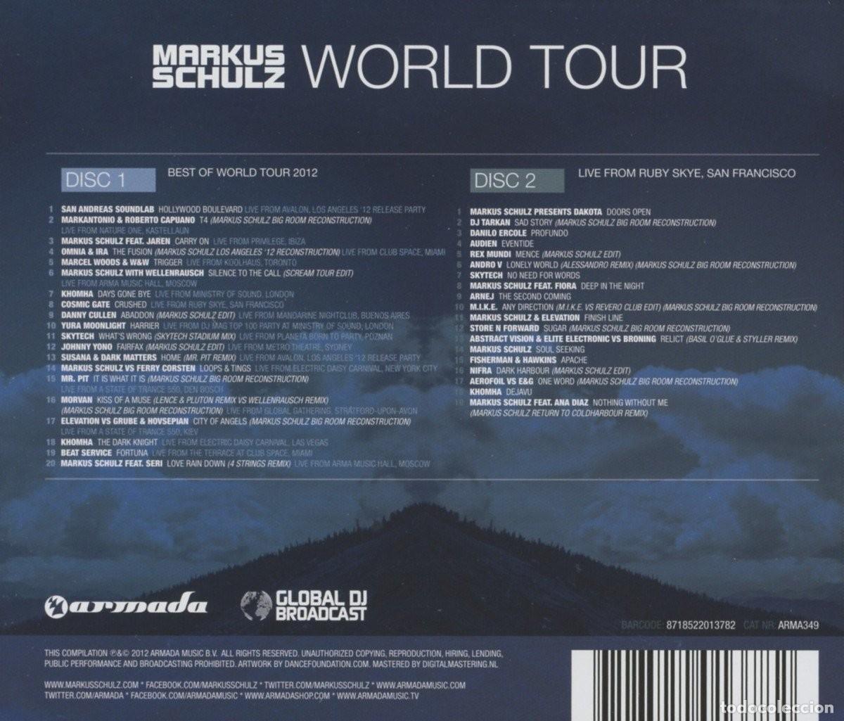 CDs de m&uacute;sica: MARKUS SCHULZ-WORLD TOUR -2CD - Foto 2