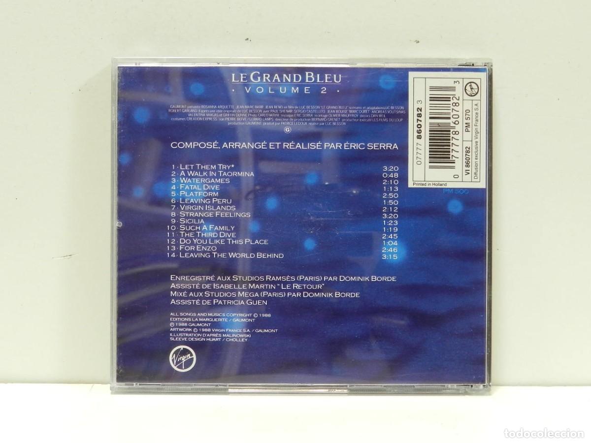CDs de m&uacute;sica: DISCO CD. Eric Serra &ndash; Le Grand Bleu: Volume 2. COMPACT DISC. - Foto 2