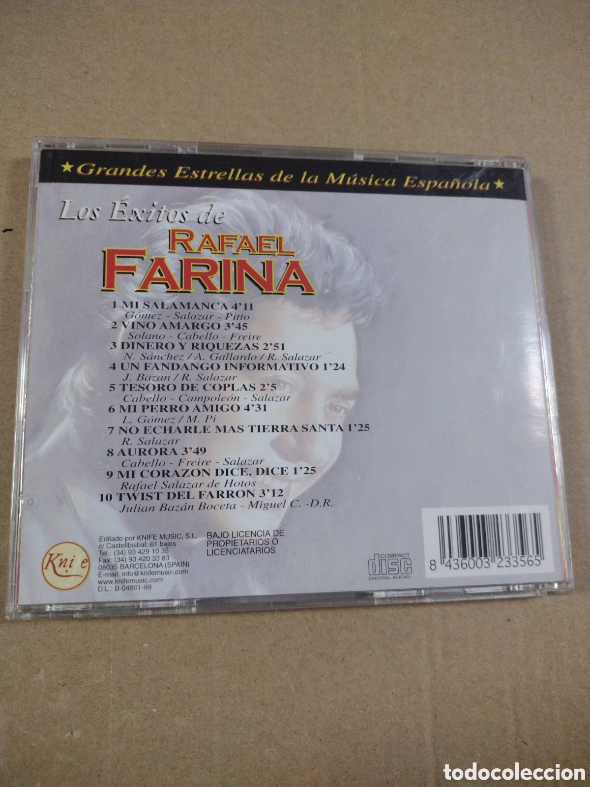 CDs de m&uacute;sica: Los &eacute;xitos de Rafael Farina. Leer descripci&oacute;n. CD - Foto 2