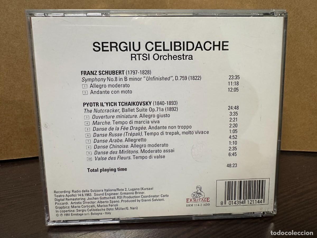 CDs de m&uacute;sica: Schubert, Tchaikovsky - Sergiu Celibidache - Symphony No. 8, Nutcracker Suite (CD) - Foto 2