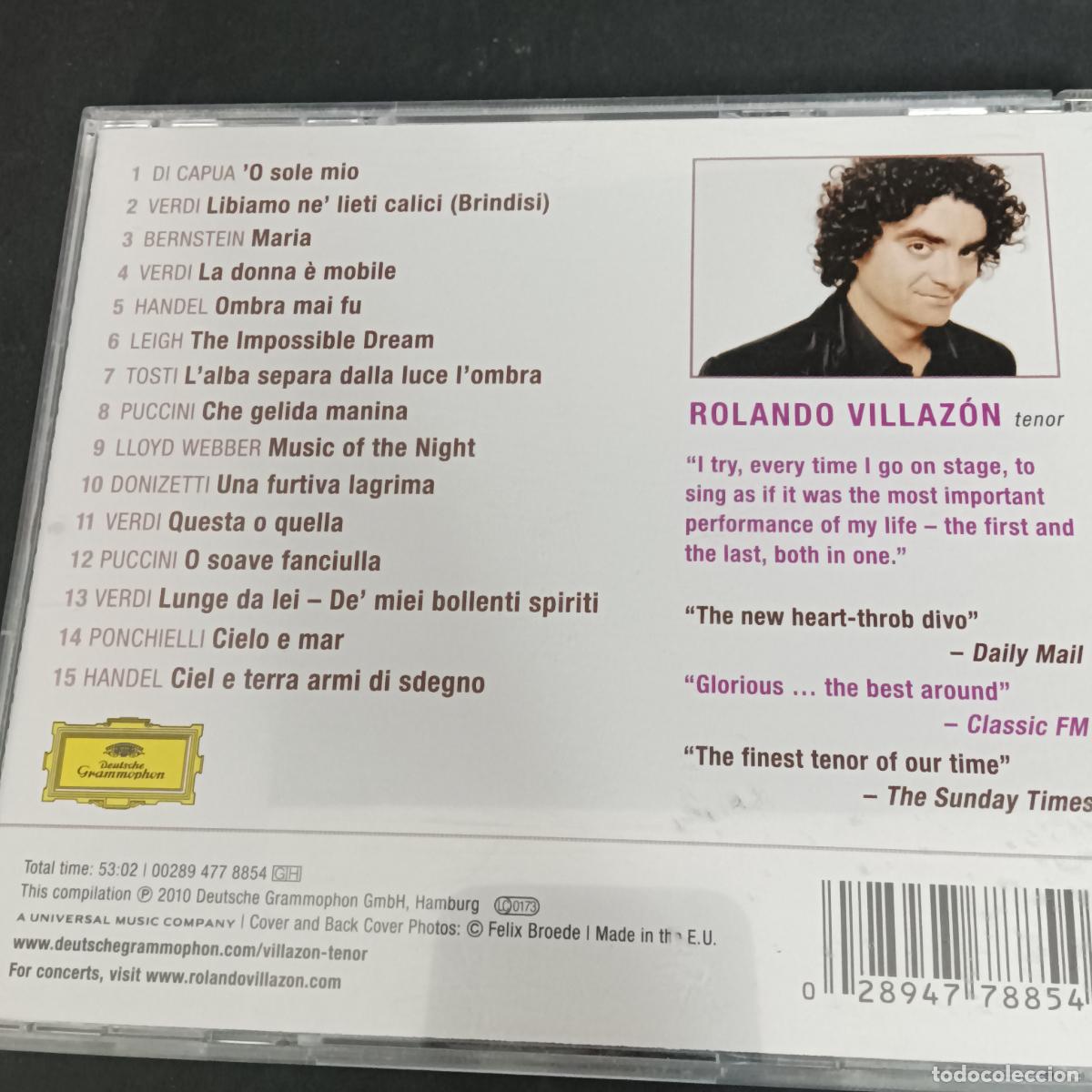 CDs de m&uacute;sica: ROLANDO VILLAZON, TENOR. CD - Foto 2