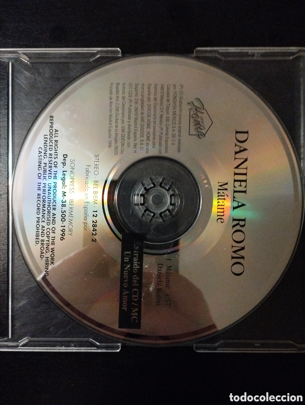 CDs de m&uacute;sica: Daniela Romo &ndash; M&aacute;tame. 1996. CD Single - Foto 3