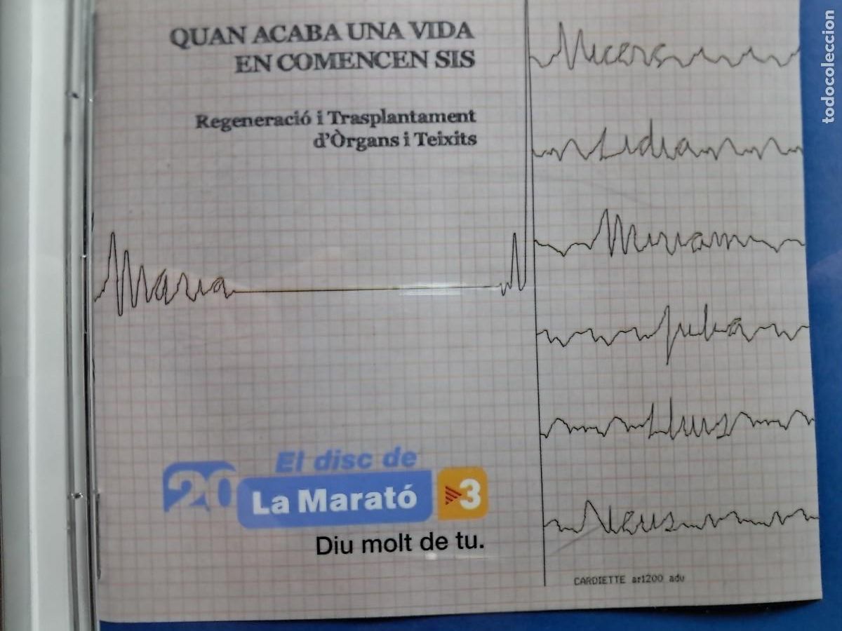 CD de M&uacute;sica: CD LA MARAT&Oacute; TV3, regeneraci&oacute; i transplantaments d'&ograve;rgans i teixits.