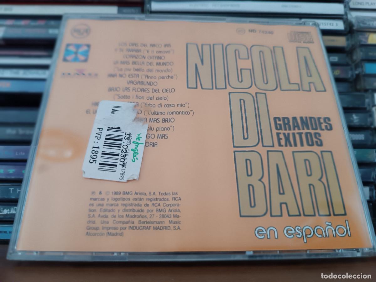 CDs de m&uacute;sica: Nicola Di Bari &lrm;&ndash; Grandes &Eacute;xitos (En Espa&ntilde;ol) cd - Foto 2