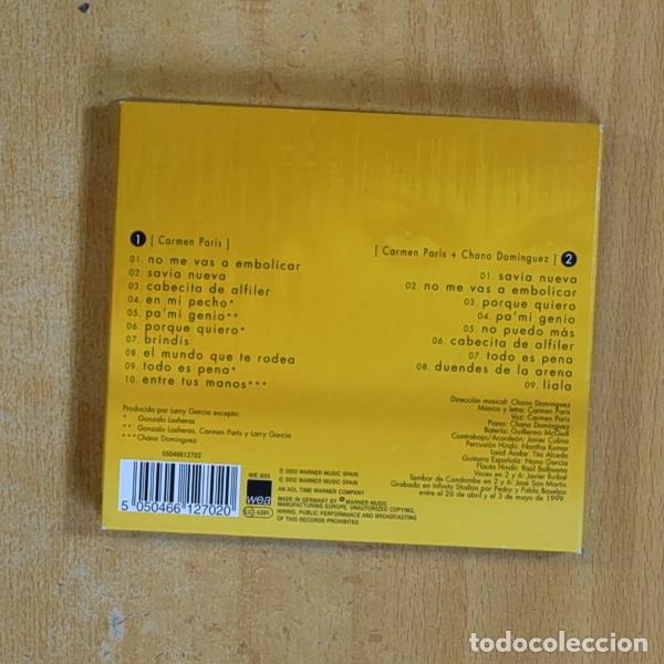 CDs de m&uacute;sica: CARMEN PARIS - PA MI GENIO - CD - Foto 2