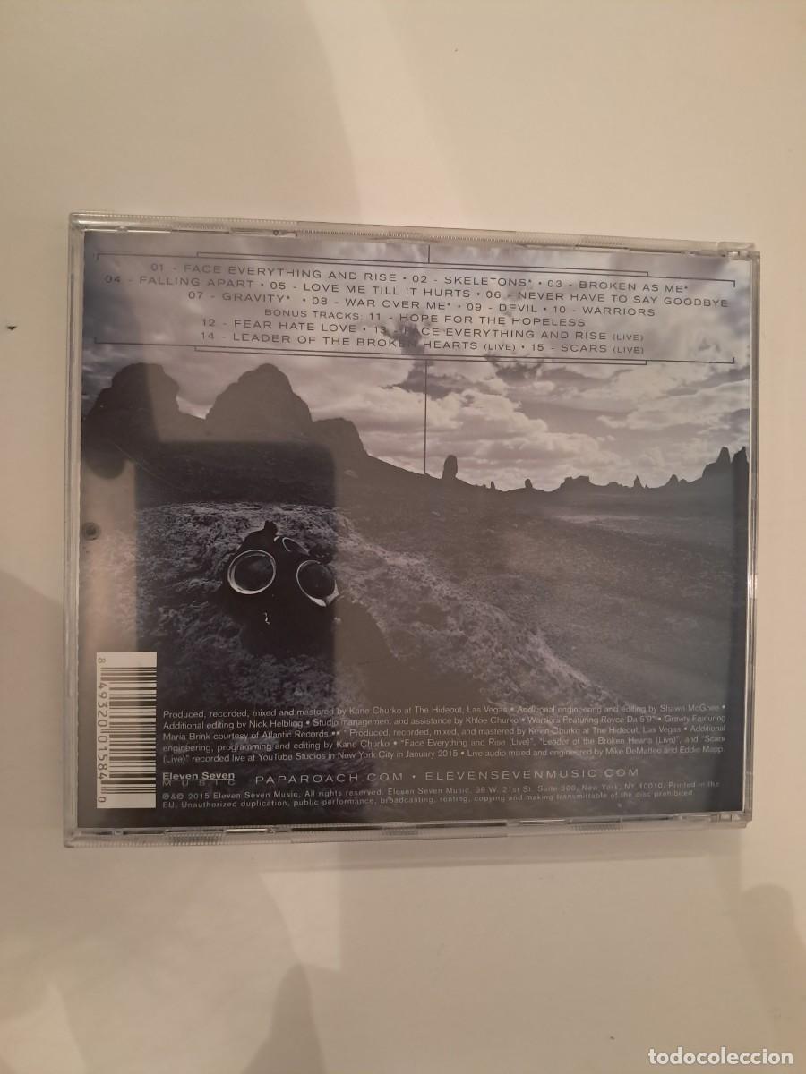 CDs de m&uacute;sica: Papa Roach , F.E.A.R. , CD 2015 Estado impecable. Hard Rock . - Foto 2
