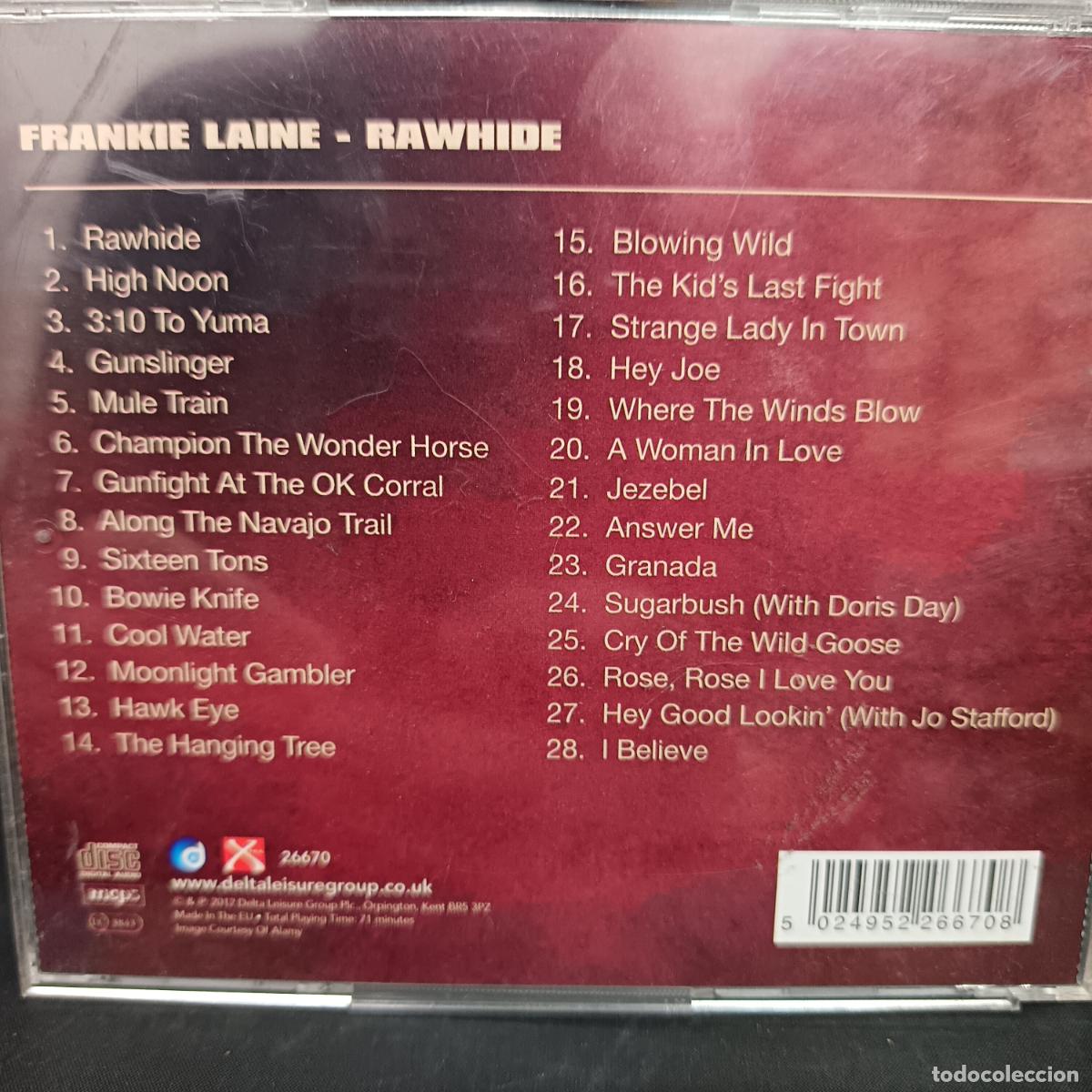 CDs de m&uacute;sica: FRANKIE LAINE, RAWHIDE. CD - Foto 2