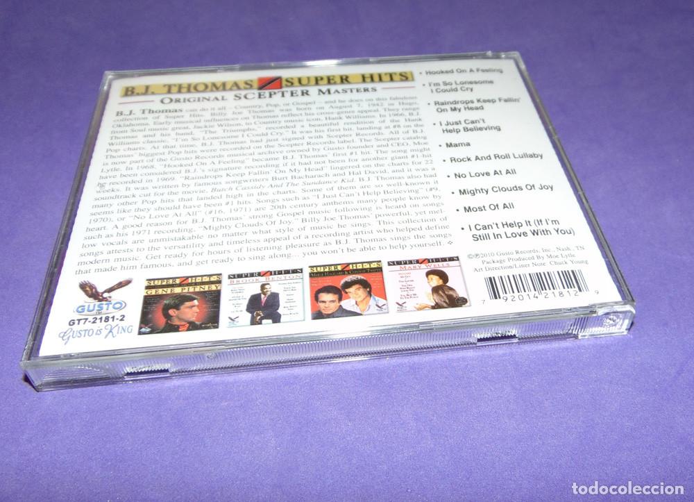 CDs de m&uacute;sica: B.J. THOMAS &ndash; Super Hits - Original Scepter Masters - CD 2010 - Foto 2