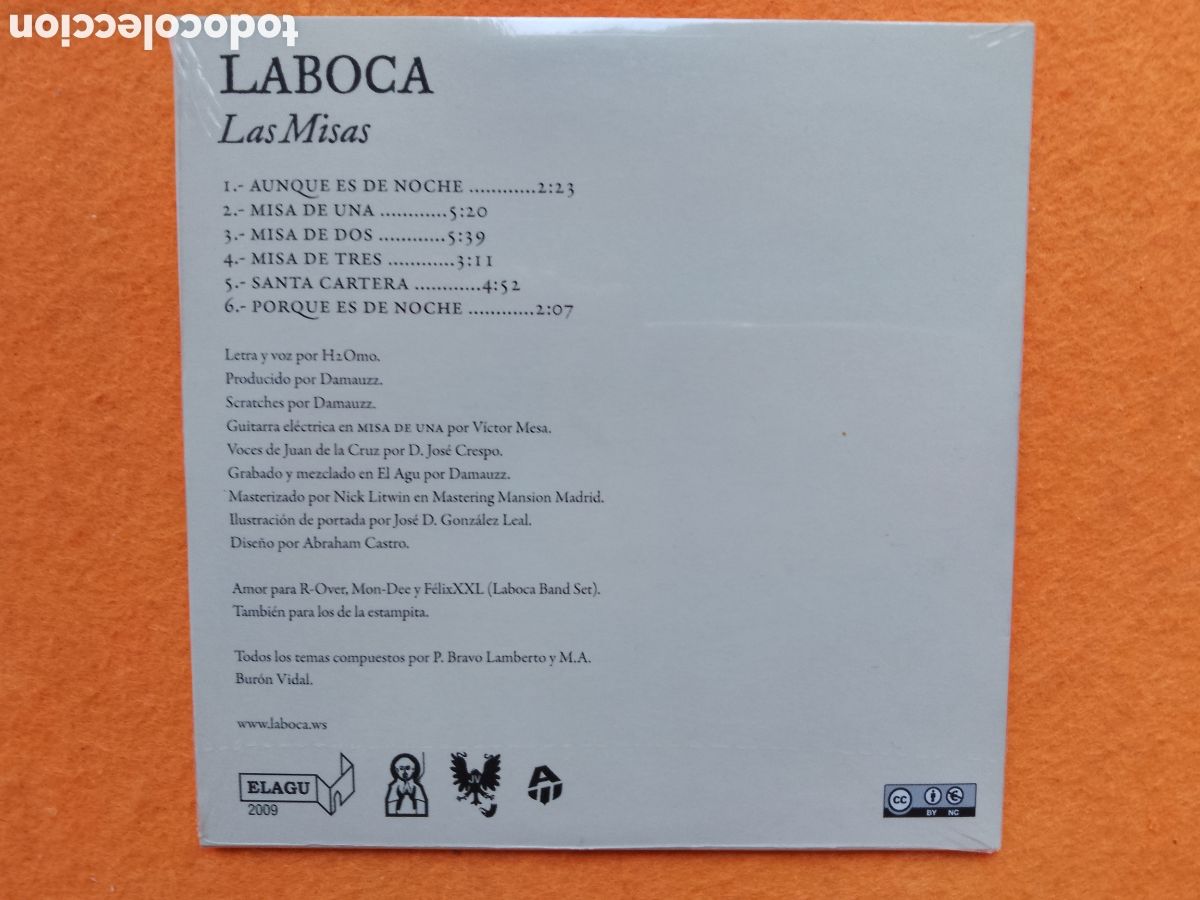 CDs de m&uacute;sica: Laboca . Las misas . Cd nuevo . Precintado - Foto 2