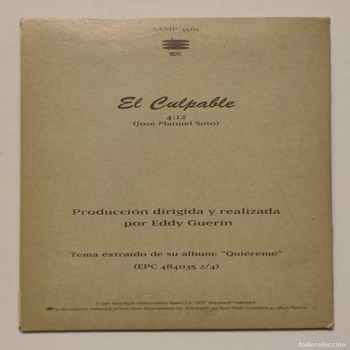CDs de m&uacute;sica: Jose Manuel Soto - El culpable - Foto 3