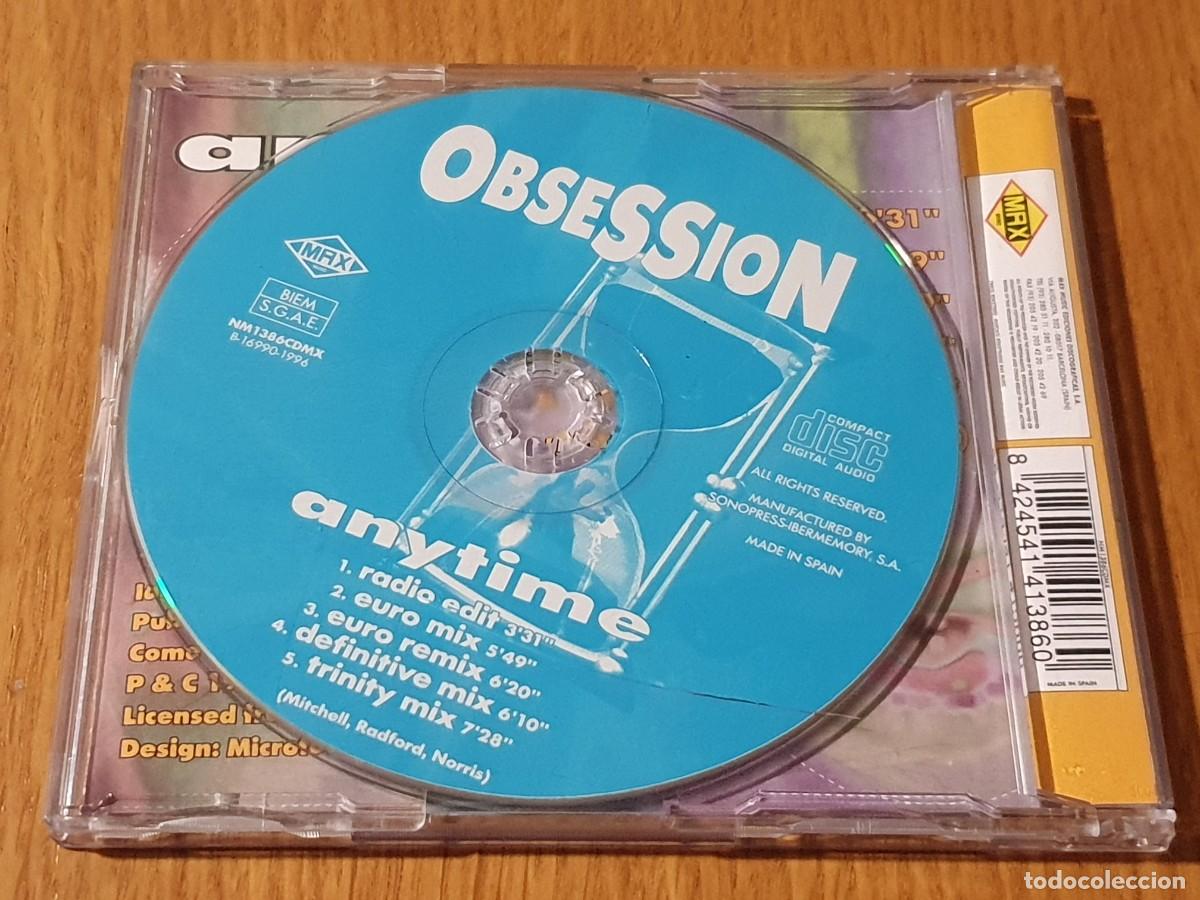 CDs de m&uacute;sica: CD Obsession&nbsp;&ndash;&nbsp;Anytime - maxi single - 1996 - Foto 3