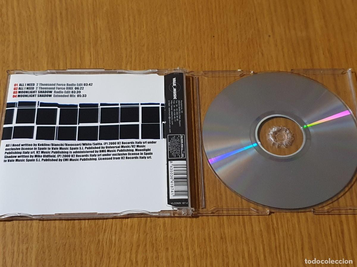 CDs de m&uacute;sica: CD Leena&nbsp;&ndash;&nbsp;All I Need / Moonlight Shadow - maxi single - 2000 - Foto 2