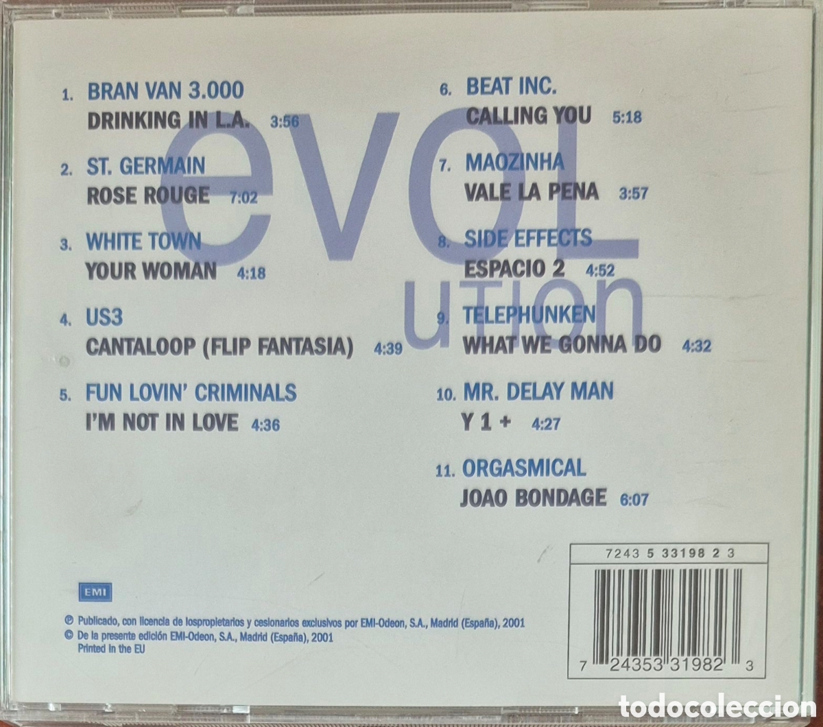 CDs de m&uacute;sica: CD - EVOLUTION - 2001 - Foto 2