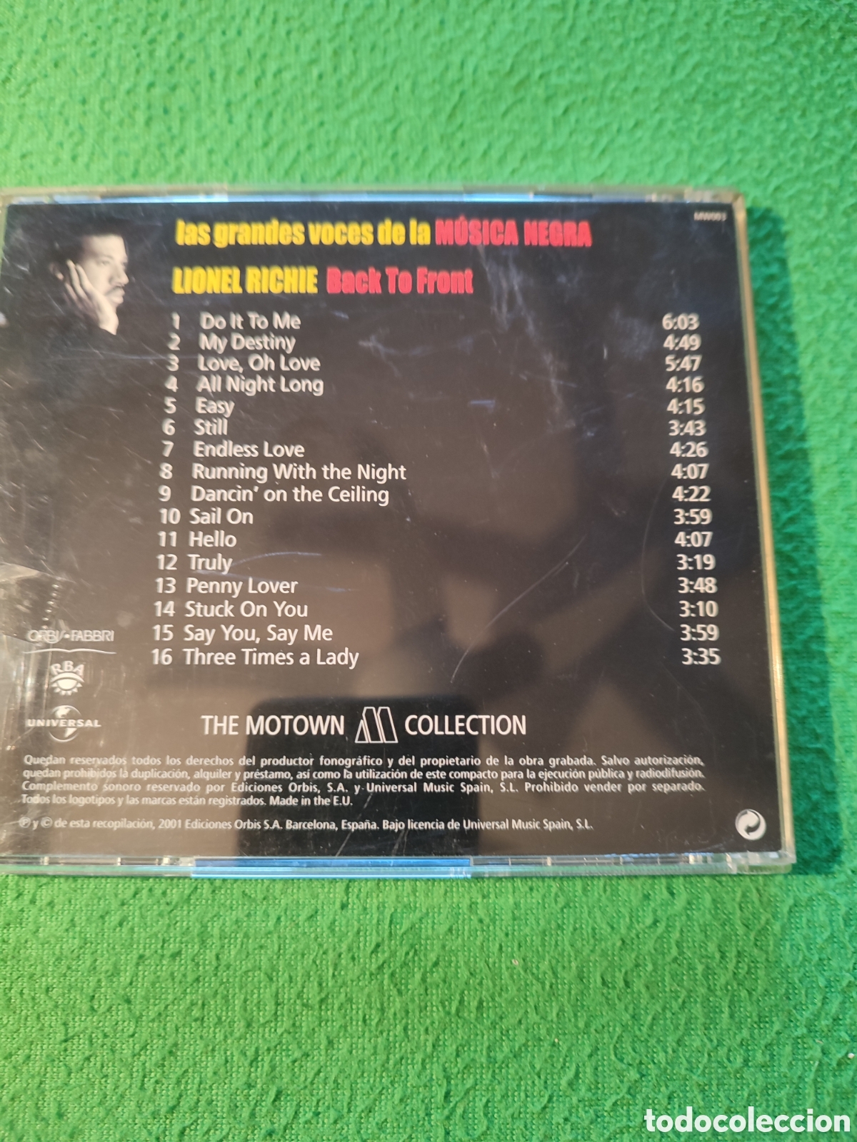 CDs de m&uacute;sica: Lionel Richie - Back to front - Foto 3