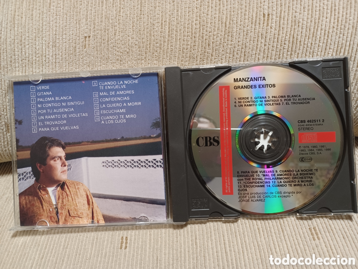 CDs de m&uacute;sica: Cd manzanita grandes exitos - Foto 3