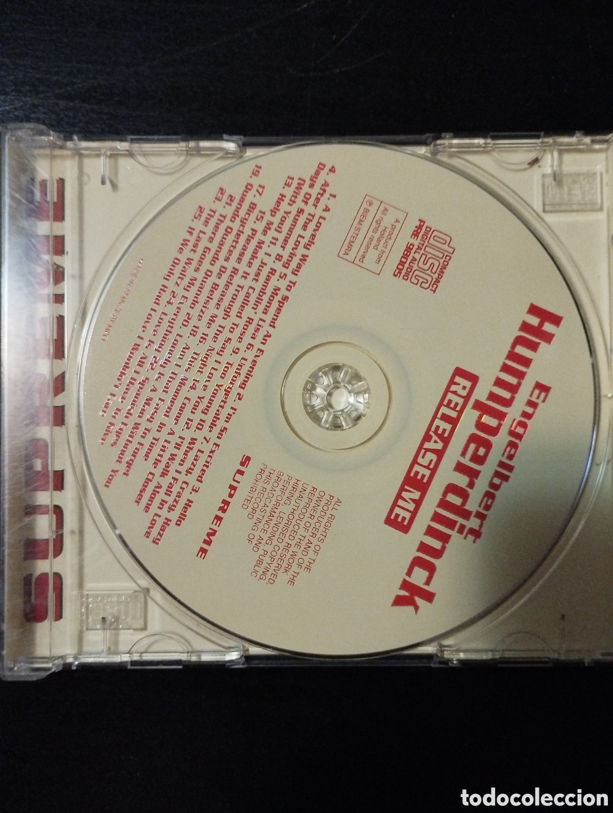 CDs de m&uacute;sica: Engelbert Humperdinck &ndash; Release Me. CD, Compilation. Supreme. 1998. Holanda. - Foto 3