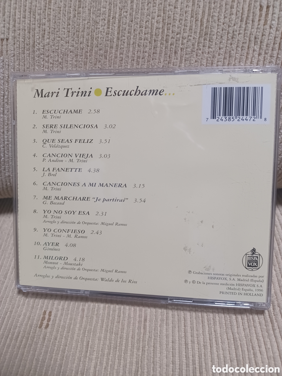 CDs de m&uacute;sica: Cd mari trini escuchame - Foto 2