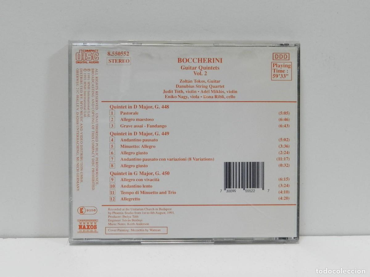 CDs de m&uacute;sica: DISCO CD. Boccherini &ndash; Guitar Quintets Vol. 2. COMPACT DISC. - Foto 2