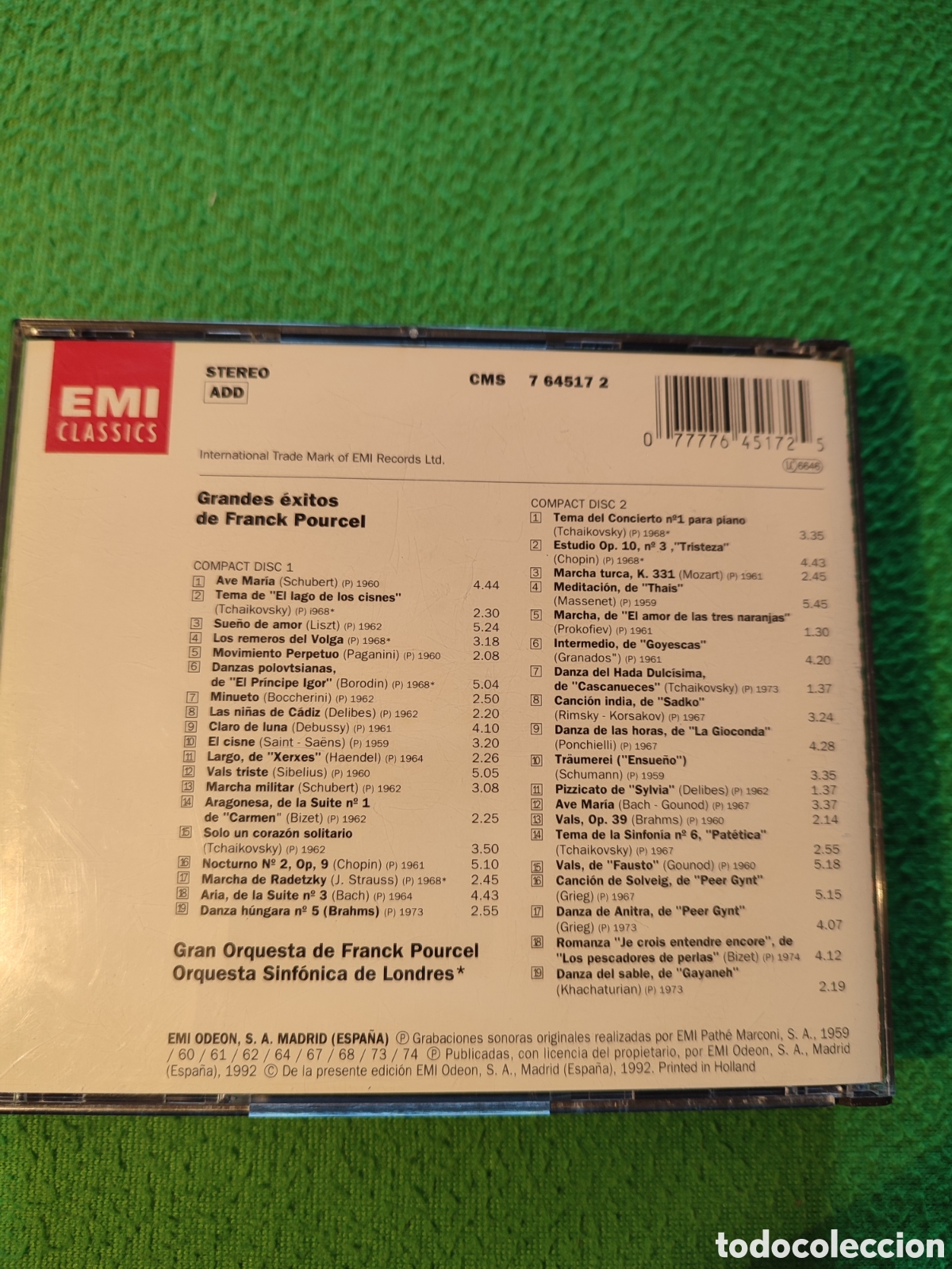 CDs de m&uacute;sica: Franck Pourcel - Melod&iacute;as eternas 2 CDs - Foto 3