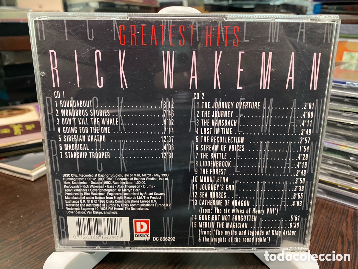 CDs de m&uacute;sica: Rick Wakeman - Greatest Hits (2xCD) - Foto 2
