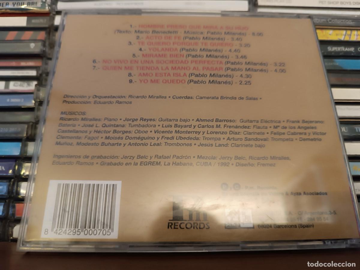 CDs de m&uacute;sica: Pablo Milan&eacute;s &lrm;&ndash; Amo Esta Isla-cd - Foto 2