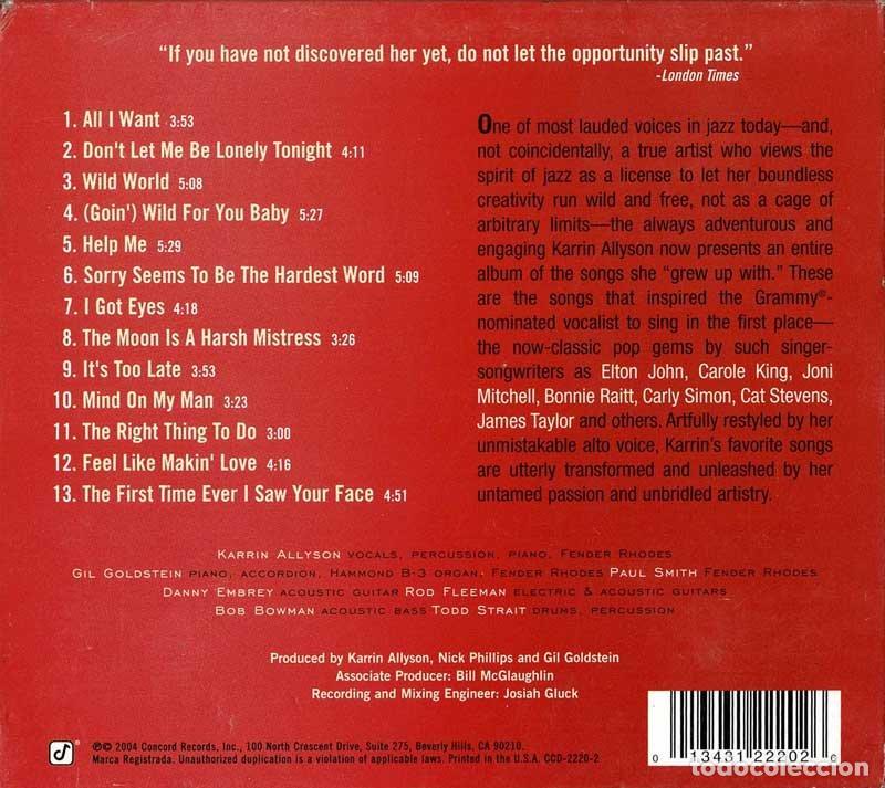 CDs de m&uacute;sica: Karrin Allyson - Wild For You. CD - Foto 2