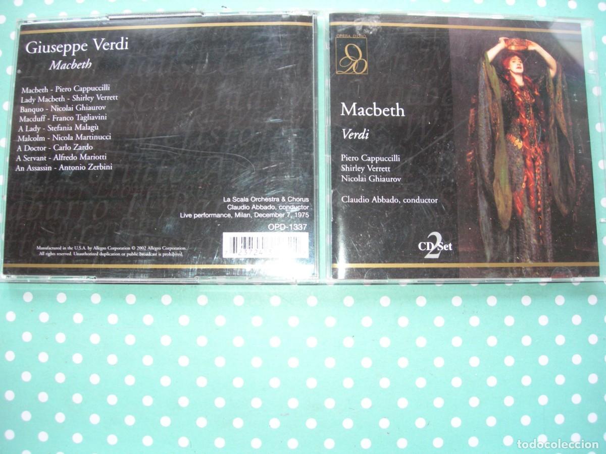 CDs de m&uacute;sica: MACBETH / CLAUDIO ABBADO / 2 CD / &Oacute;PERA / COLECCI&Oacute;N PARTICULAR - Foto 1