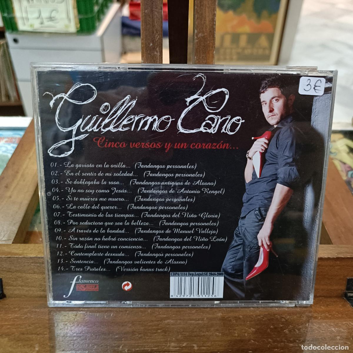 CDs de m&uacute;sica: Guillermo Cano - Cinco versos y un coraz&oacute;n ... - CD. - Foto 2