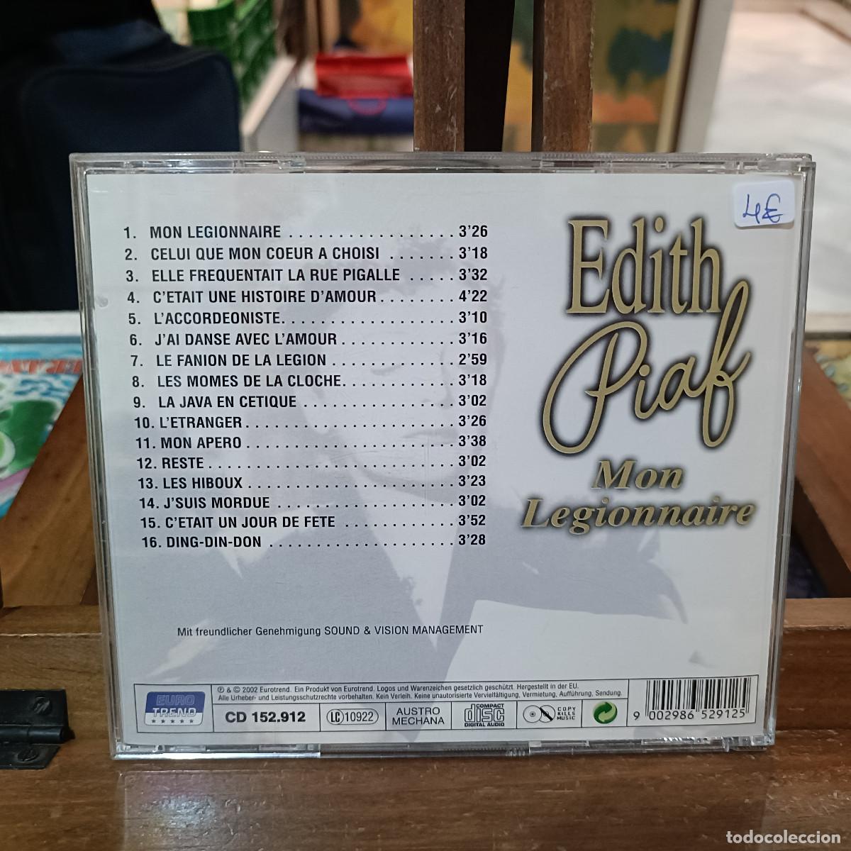 CDs de m&uacute;sica: Edith Piaf - Mon Legionnaire - CD. - Foto 2