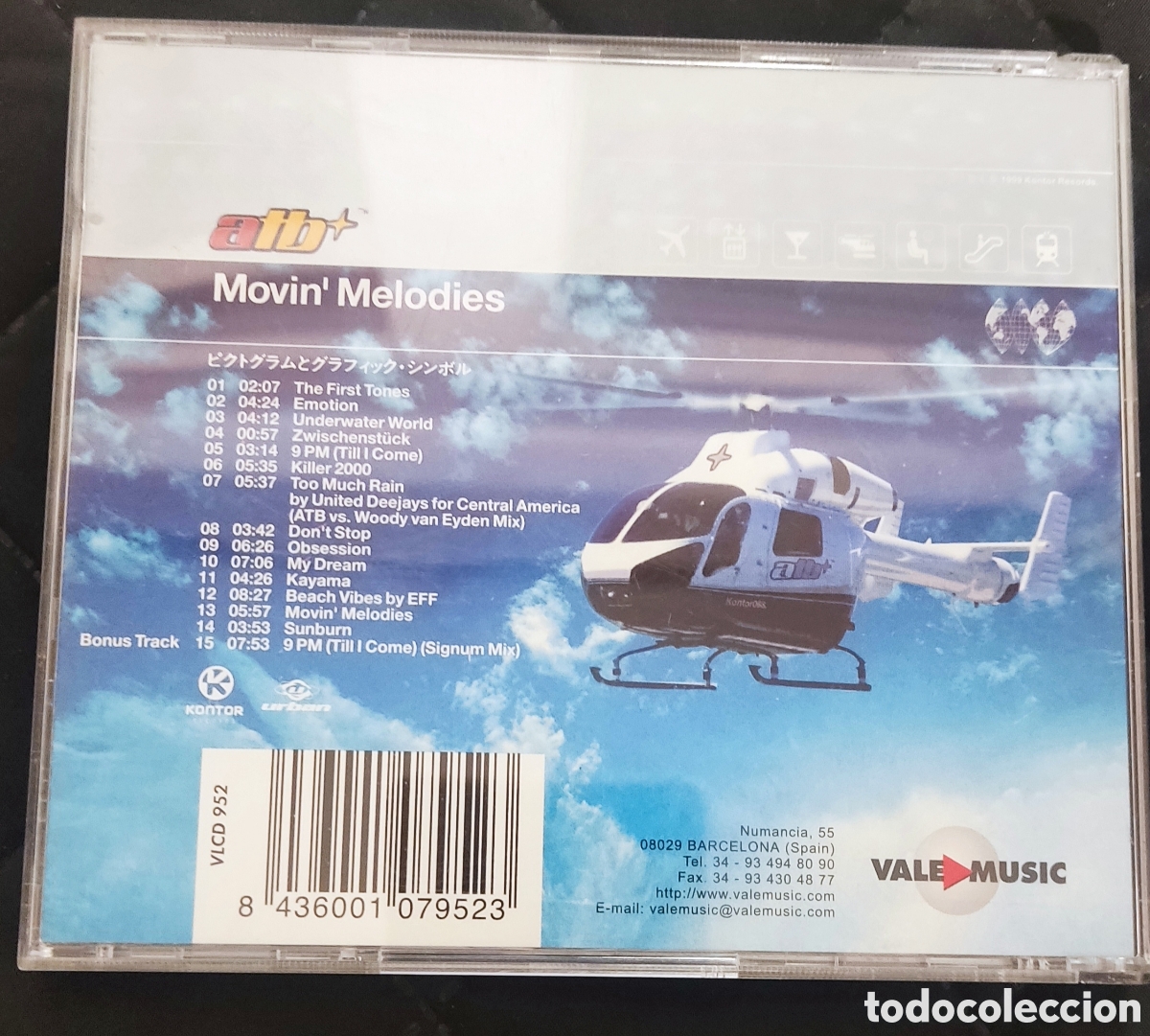 CDs de m&uacute;sica: ATB - MOVIN MELODIES CD - Foto 2