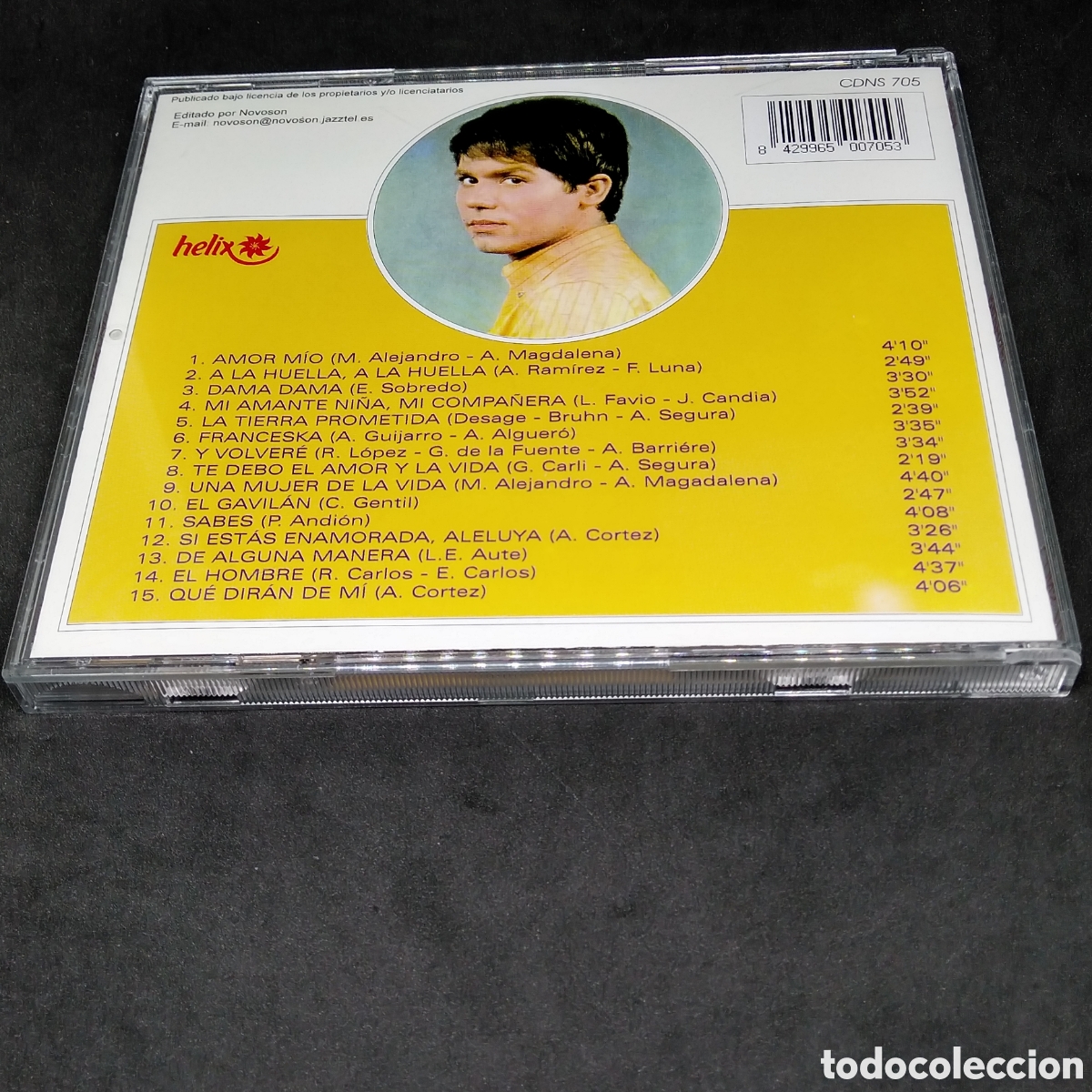 CDs de m&uacute;sica: RAPHAEL - AMOR M&Iacute;O - 2000 - CD - DISCO VERIFICADO - Foto 2