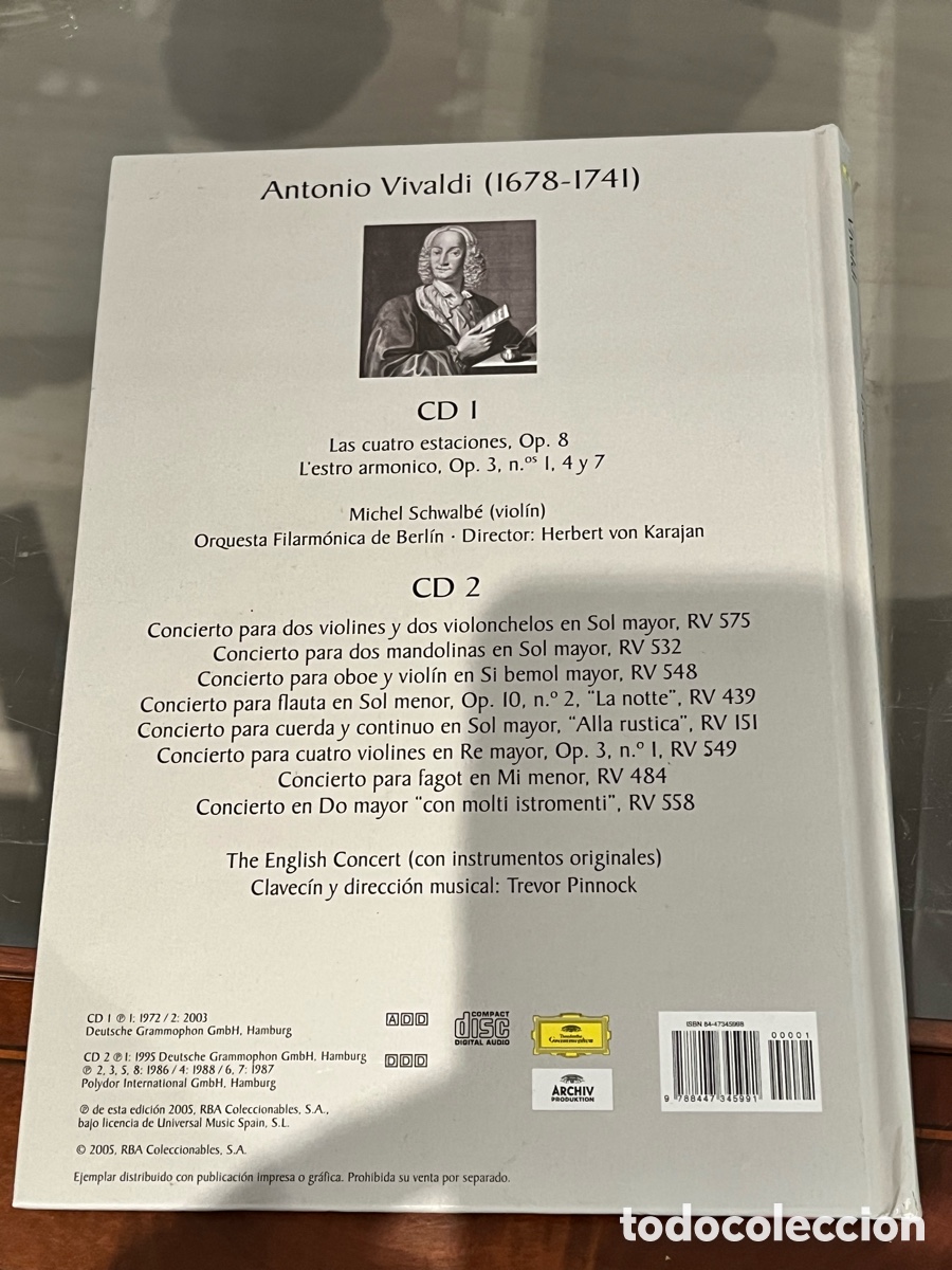 CDs de m&uacute;sica: Libro VIVALDI y dos CD (dentro del libro) &ldquo;Las Cuatro Estaciones&rdquo; - Foto 3
