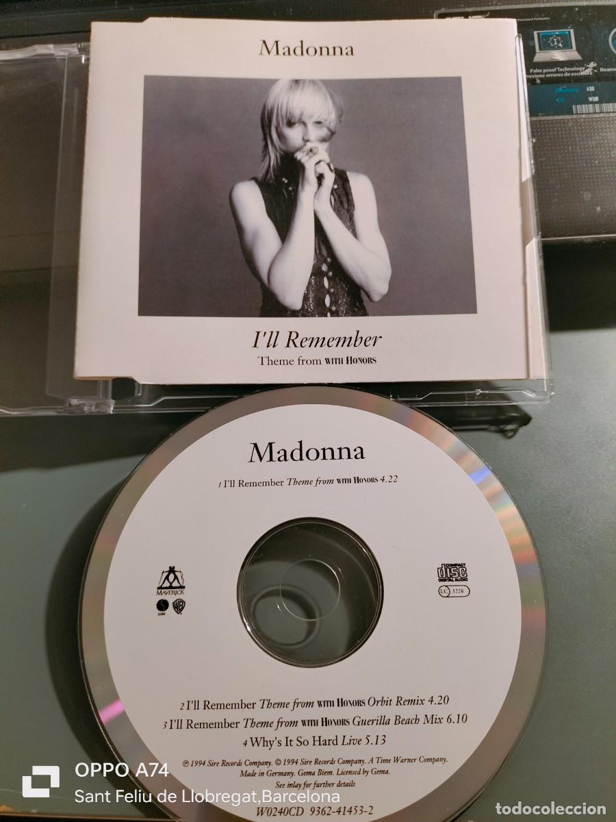 CDs de m&uacute;sica: RAR SINGLE CD. MADONNA. ILL REMEMBER. 4 TRACKS - Foto 1