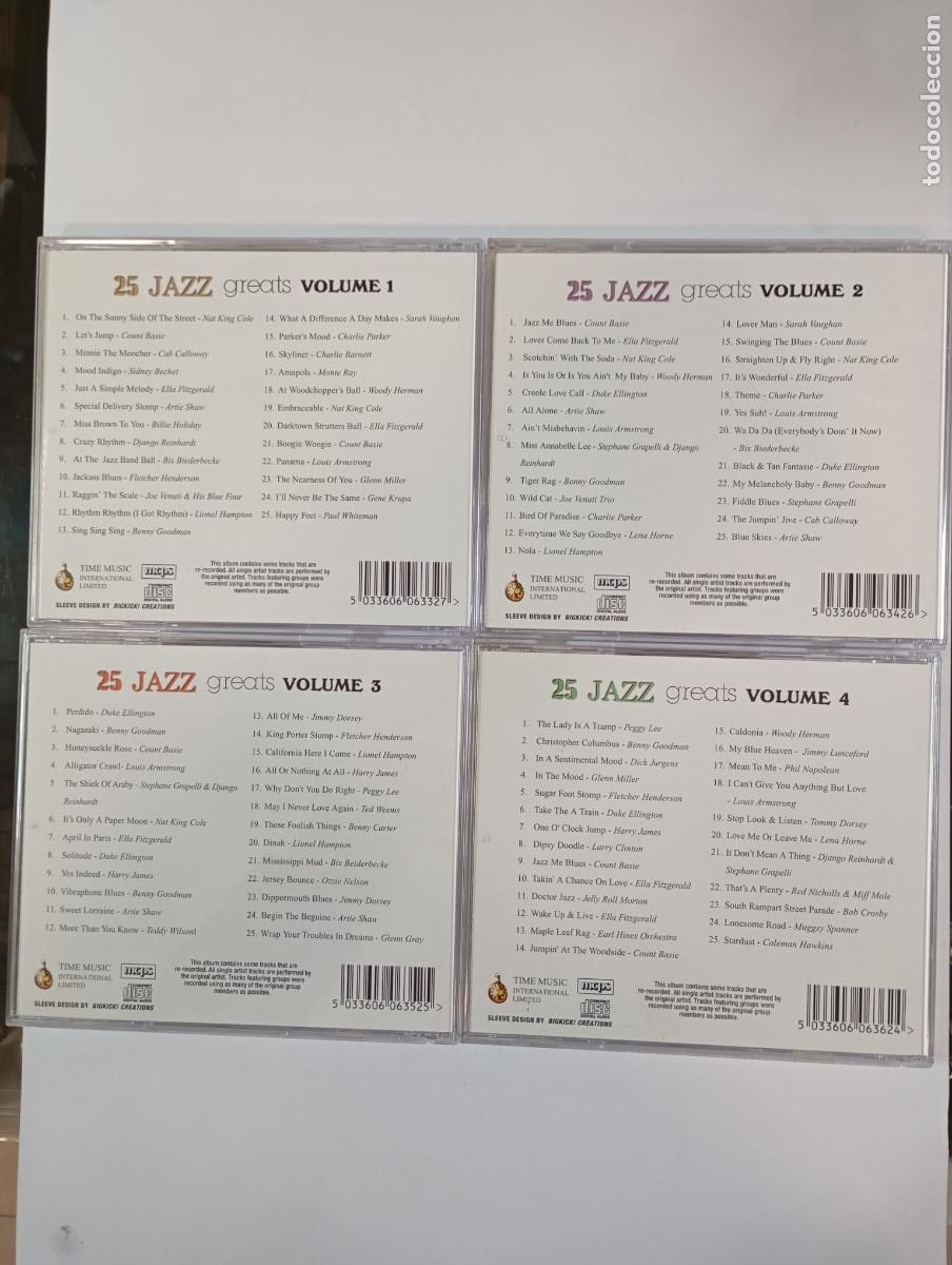 CDs de m&uacute;sica: 100 JAZZ GREATS. 4 CDS. TDKCD101 - Foto 4