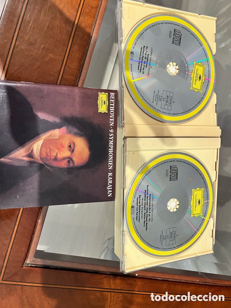 CDs de m&uacute;sica: BEETHOVEN.9 SYMPHONIEN.KARAJAN (2 CD) - Foto 4