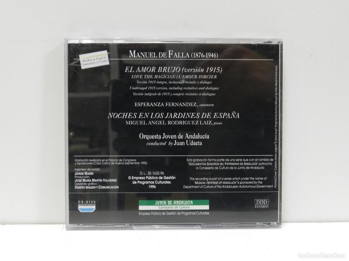 CDs de m&uacute;sica: DISCO CD. Manuel De Falla &ndash; El Amor Brujo. COMPACT DISC. - Foto 2