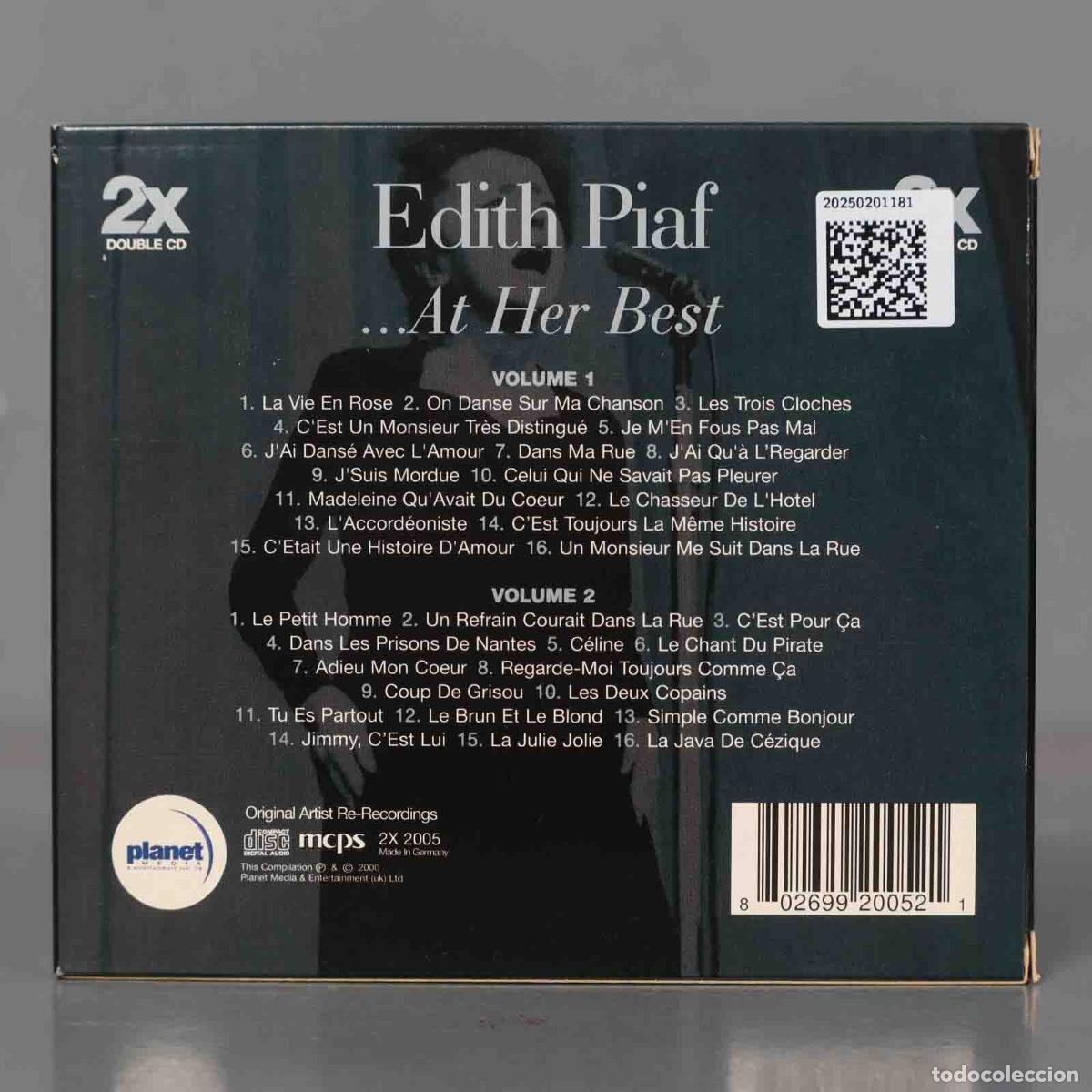 CDs de m&uacute;sica: CD. Edith Piaf &ndash; ...At Her Best - Foto 2